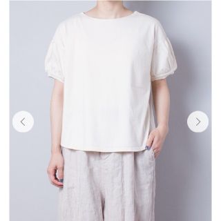 ネストローブ(nest Robe)のコットン天竺パフスリーブTee (Tシャツ(半袖/袖なし))