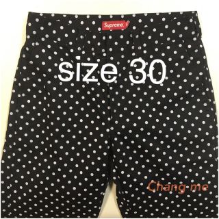 シュプリーム(Supreme)の30 Supreme 18AW Work Parts Dot 黒 新品(ワークパンツ/カーゴパンツ)