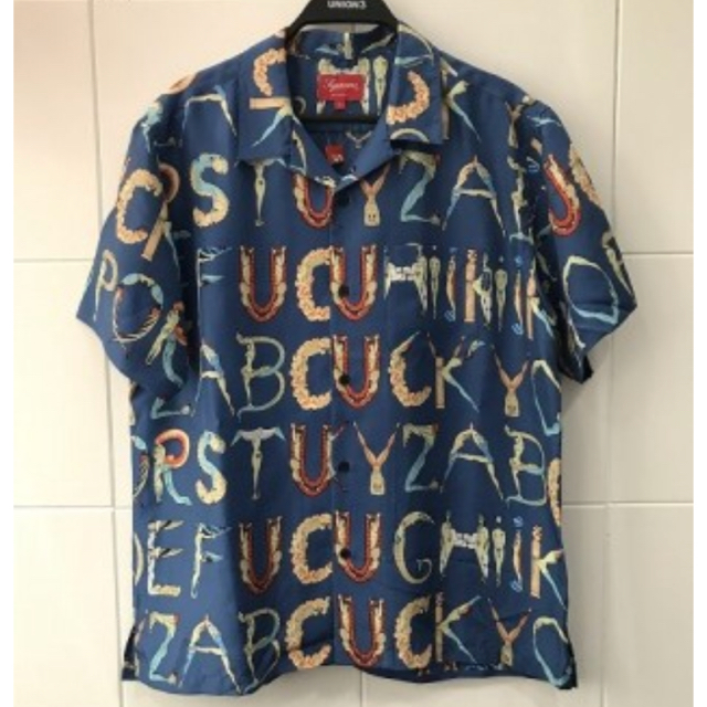 国内正規品 2018SS Supreme Alphabet Silk Shirt - シャツ