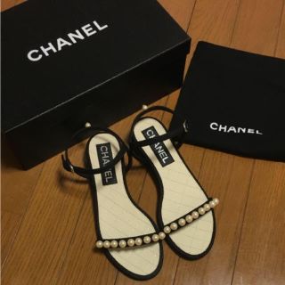 レディース CHANEL パールサンダルの通販 by もとなお's shop