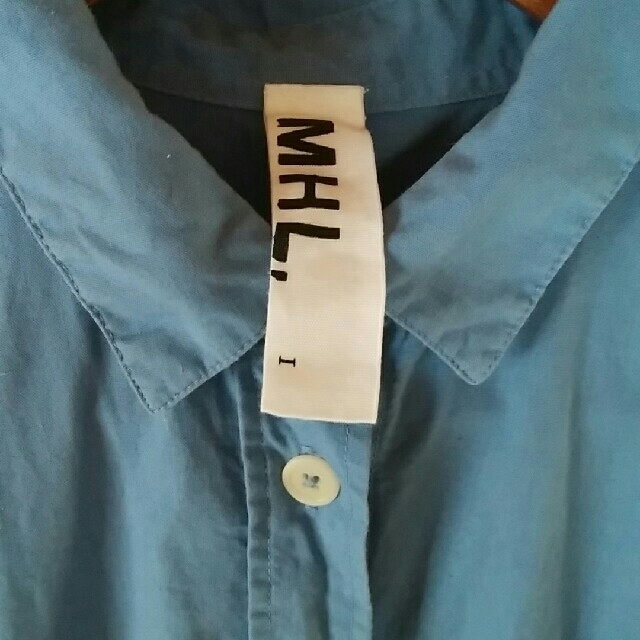 MARGARET HOWELL(マーガレットハウエル)のMHLのシャツ　レディースサイズ1 レディースのトップス(シャツ/ブラウス(長袖/七分))の商品写真