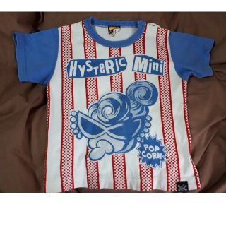 ヒステリックミニ(HYSTERIC MINI)のヒスミニ♪縦ボーダー半袖Tシャツ♪90(Tシャツ/カットソー)