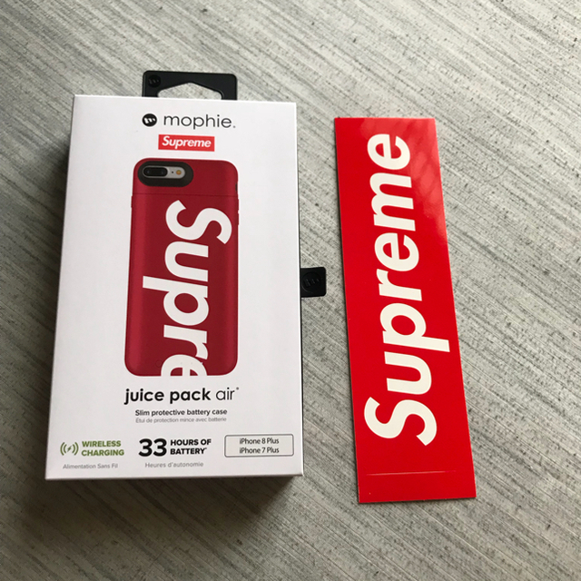 Supreme Supreme Iphone8 Iphone7 ケース 赤 ステッカー付きの通販 By Jujuju1011 シュプリーム ならラクマ