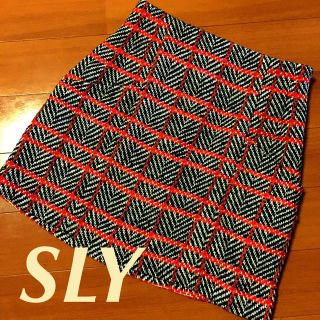 スライ(SLY)のSLY ツイードレースアップsk(ミニスカート)