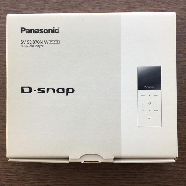 Panasonic(パナソニック)の Panasonic SV-SD870N-W  D-snap スマホ/家電/カメラのオーディオ機器(ポータブルプレーヤー)の商品写真