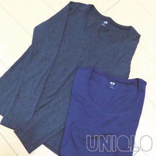 ユニクロ(UNIQLO)のスピーマコットンクルーネックT(Tシャツ(長袖/七分))