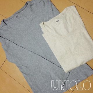 ユニクロ(UNIQLO)のスピーマコットンクルーネックT(Tシャツ(長袖/七分))