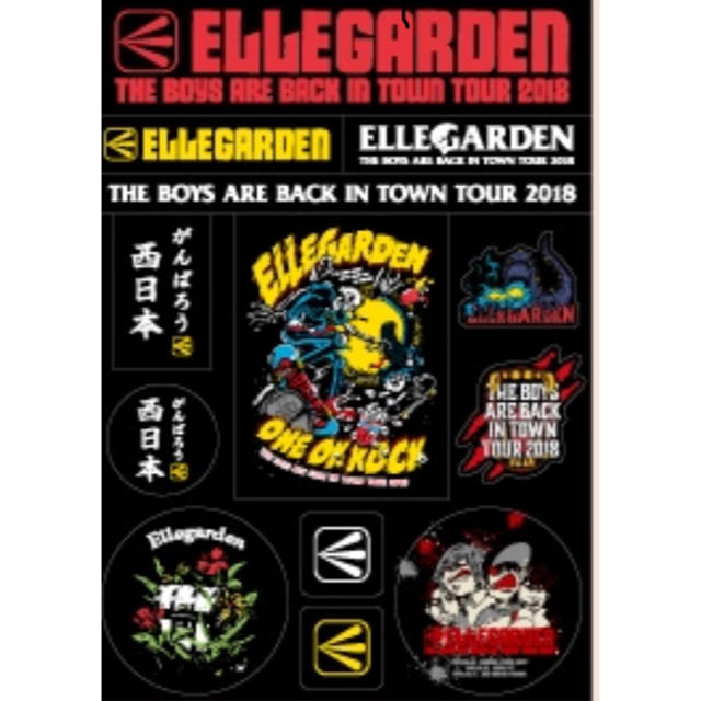 ELLEGARDEN ステッカーシート エルレガーデン tシャツ ワンオク エンタメ/ホビーのタレントグッズ(ミュージシャン)の商品写真