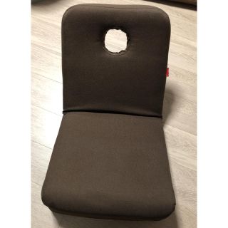 座椅子 ブラウン 6段階リクライニング(座椅子)