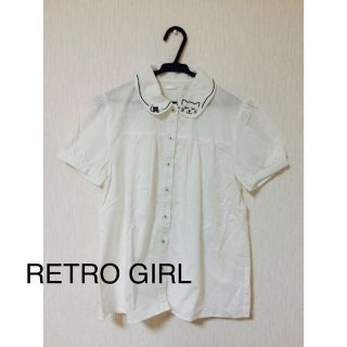 レトロガール(RETRO GIRL)のRETRO GIRL ◆ 丸襟シャツ(シャツ/ブラウス(半袖/袖なし))