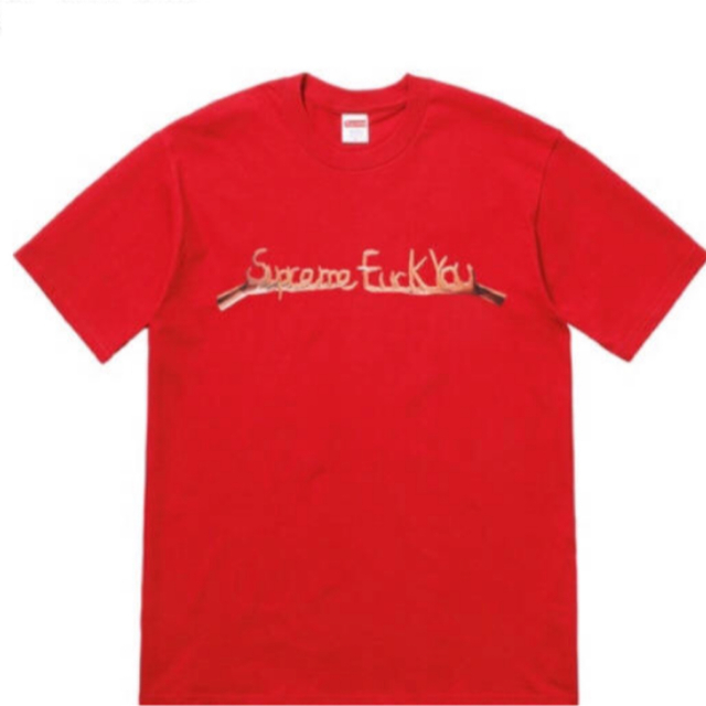 Tシャツ/カットソー(半袖/袖なし)supreme fuck you tee 赤色 M