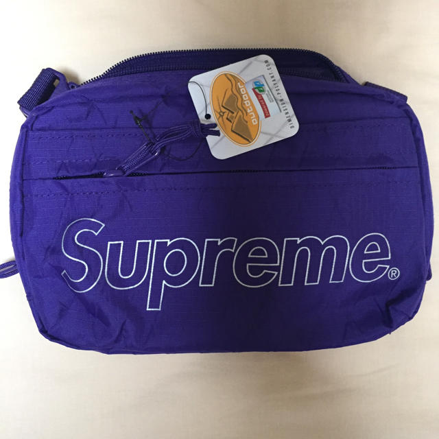 【美品】supreme shoulder bag 紫 purple