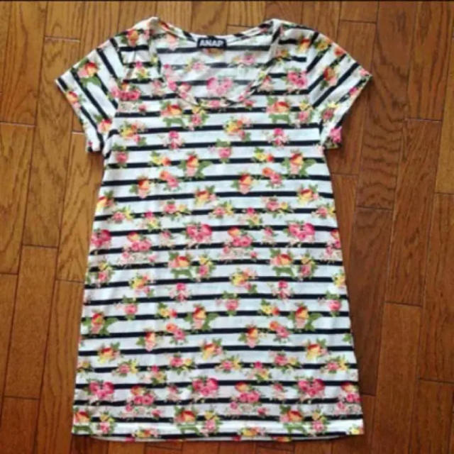 ANAP(アナップ)のANAP ロング丈Tシャツ レディースのトップス(Tシャツ(半袖/袖なし))の商品写真