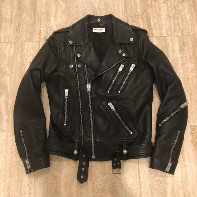 Saint Laurent(サンローラン)のSAINT LAURENT PARIS Wジップライダース 44 メンズのジャケット/アウター(ライダースジャケット)の商品写真