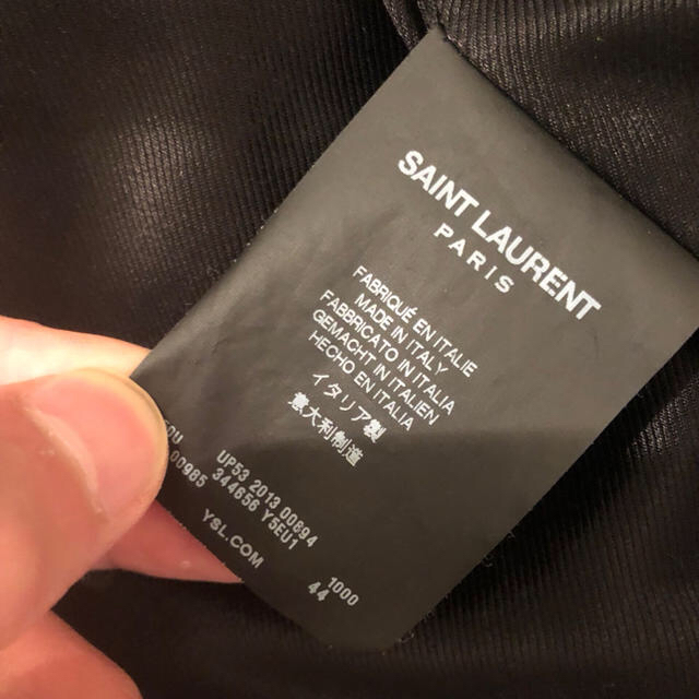 Saint Laurent(サンローラン)のSAINT LAURENT PARIS Wジップライダース 44 メンズのジャケット/アウター(ライダースジャケット)の商品写真