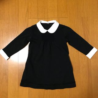 コムサイズム(COMME CA ISM)のフォーマル 長袖 コムサイズム ワンピース 女の子 黒 90センチ(ドレス/フォーマル)