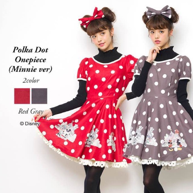 Secret Honey - 正規品♡ミニーちゃんワンピース♡水玉 赤 Secret Honey - 正規品♡ミニーちゃんワンピース♡水玉 赤