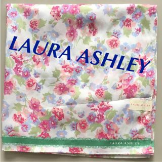 ローラアシュレイ(LAURA ASHLEY)のハンカチ LAURA ASHLEY 未使用 コットン 大判 チーフ 日本製(ハンカチ)