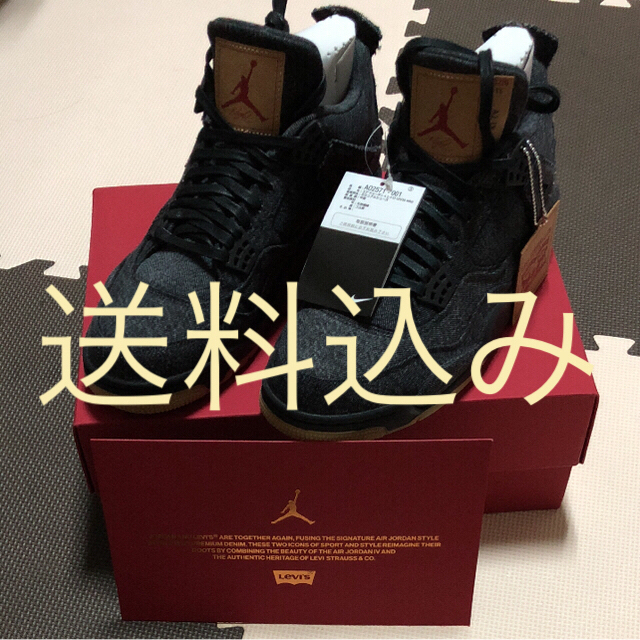 靴/シューズNIKE AIR JORDAN 4 リーバイス 29