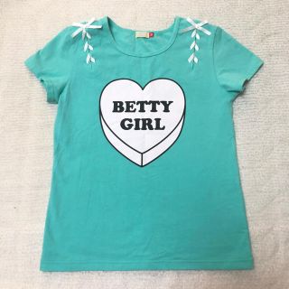 ブロック(BLOC)のBETTY ハートシュガー Tシャツ スピンドル ブルー ベティ 150 半袖(Tシャツ/カットソー)