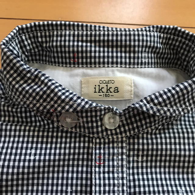 ikka(イッカ)のikka ギンガムチェック 半袖シャツ 150 BOYS キッズ/ベビー/マタニティのキッズ服男の子用(90cm~)(ブラウス)の商品写真