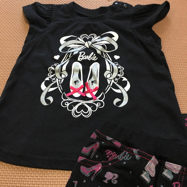 Barbie(バービー)の【新品タグ付き！】Barbie Tシャツとパンツセット キッズ/ベビー/マタニティのキッズ服女の子用(90cm~)(Tシャツ/カットソー)の商品写真