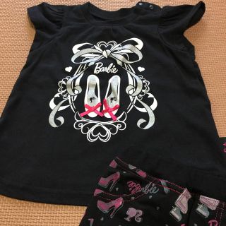 バービー(Barbie)の【新品タグ付き！】Barbie Tシャツとパンツセット(Tシャツ/カットソー)