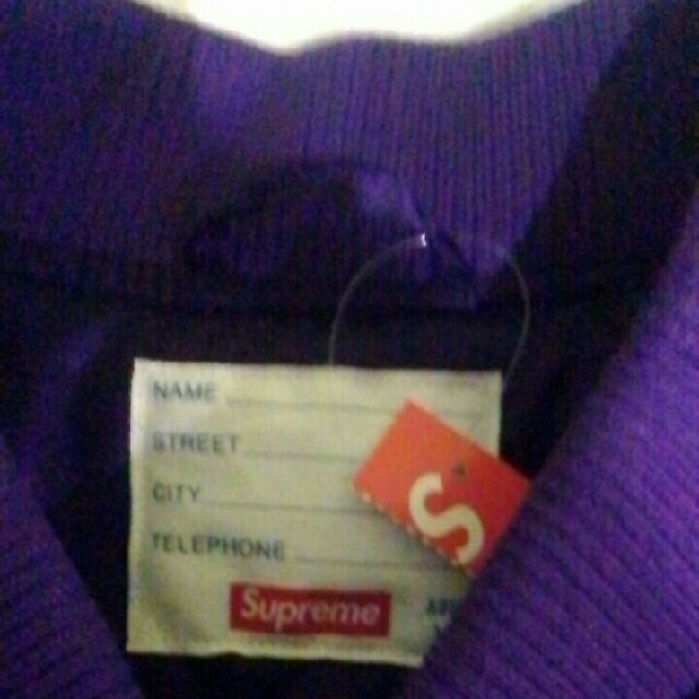 Supreme(シュプリーム)のsupreme motion logo varsity xl 紫 メンズのジャケット/アウター(スタジャン)の商品写真