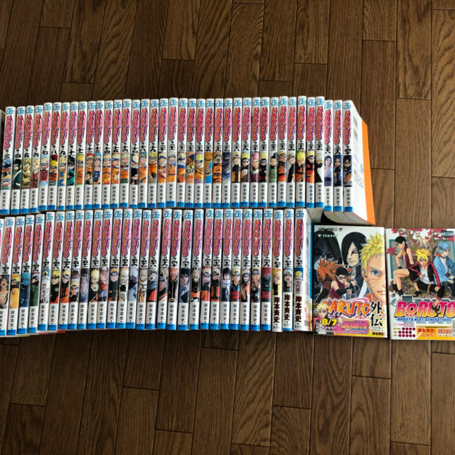 集英社(シュウエイシャ)のNARUTO全巻+外伝+BORUTO(1～2巻) エンタメ/ホビーの漫画(全巻セット)の商品写真