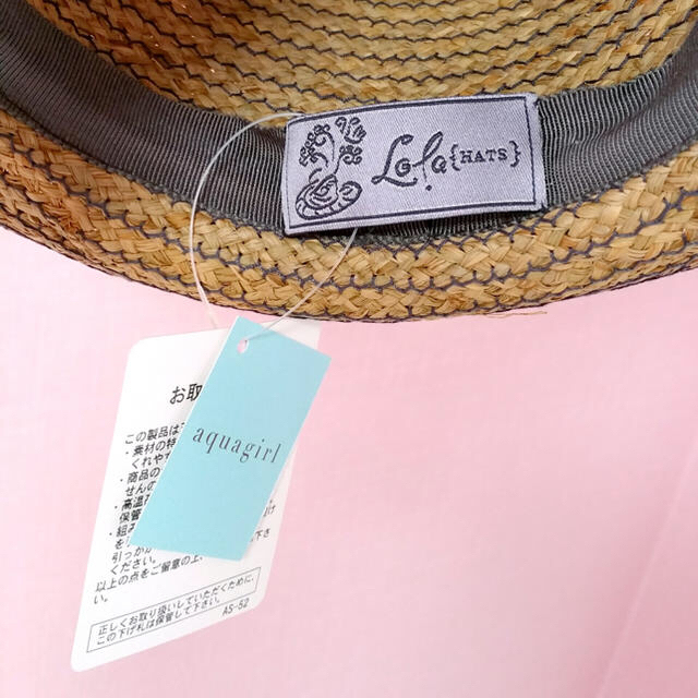 38 割引ブラウン系魅力の Aqua Girl Brenda Lynn 帽子 新品未使用 麦わら帽子 帽子ブラウン系 thaar Net