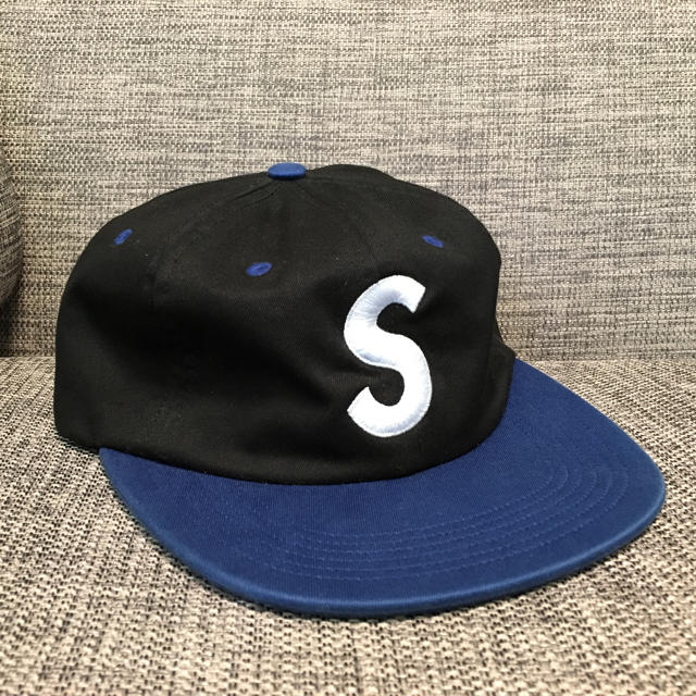 supreme washed S logo 6 panel