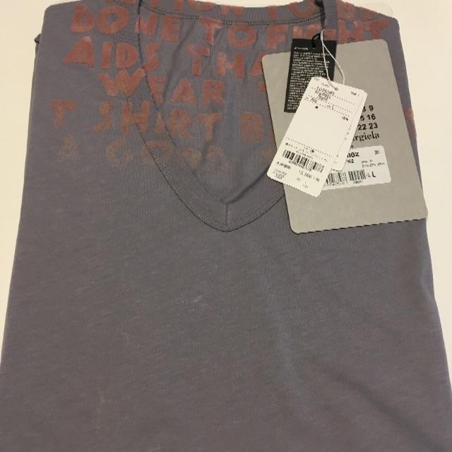 Maison Martin Margiela(マルタンマルジェラ)の新品未使用 マルジェラ エイズＴシャツ Lサイズ メンズのトップス(Tシャツ/カットソー(半袖/袖なし))の商品写真