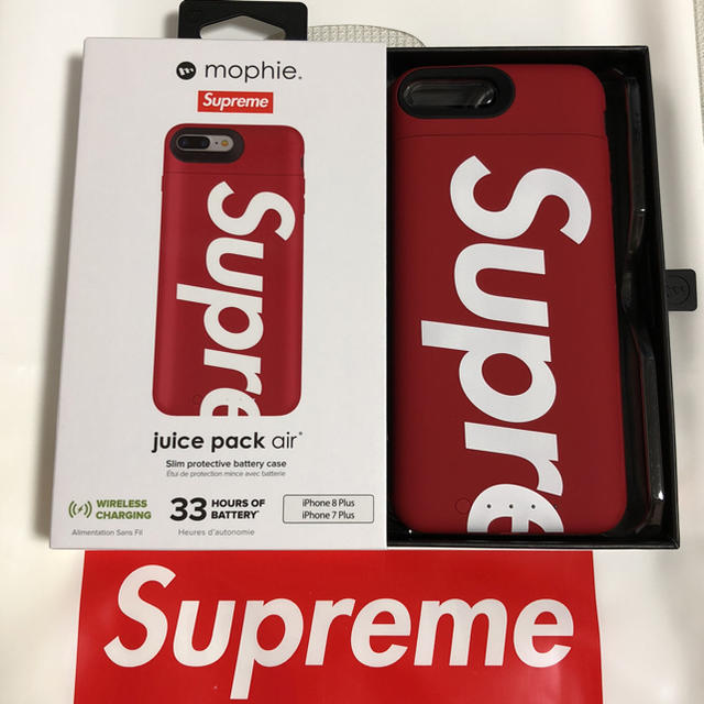 RED赤状態Supreme mophie iPhone 8 シュプリーム ケース