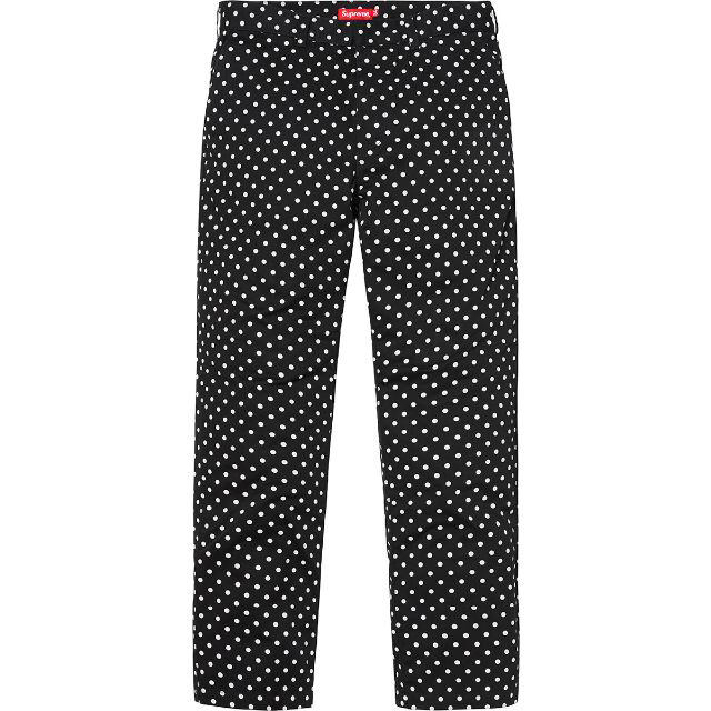 【送料込】32 Supreme Work Pant 黒 ドット