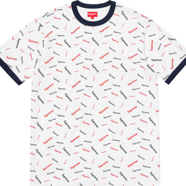 Lサイズ Supreme Scatter Ringer tee