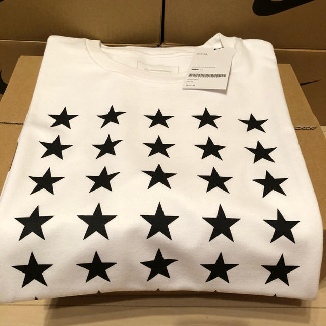 F.C.R.B.(エフシーアールビー)のL 新品 FCRB 18AW 40 STAR TEE WHITE メンズのトップス(Tシャツ/カットソー(半袖/袖なし))の商品写真