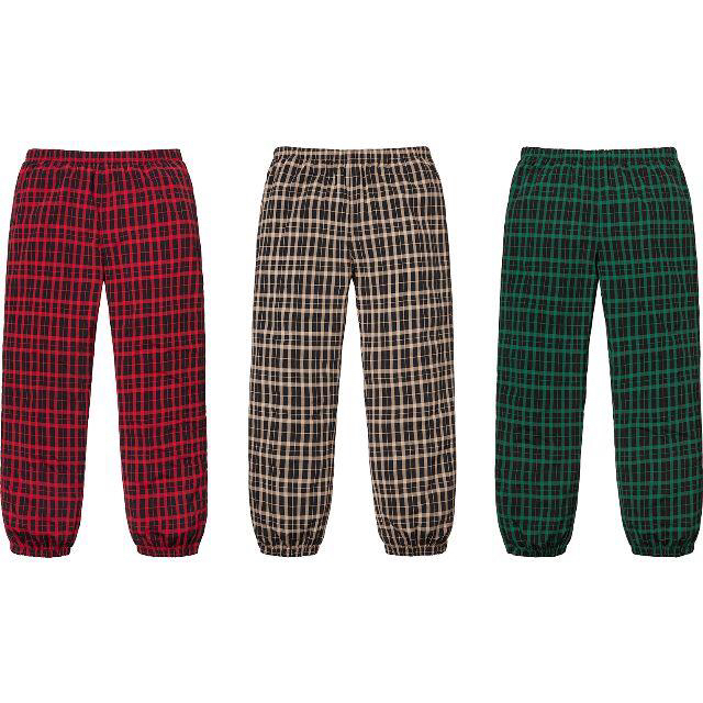 Supreme - 【送料込】M Supreme Nylon Plaid Track Pant 赤の通販 by ...