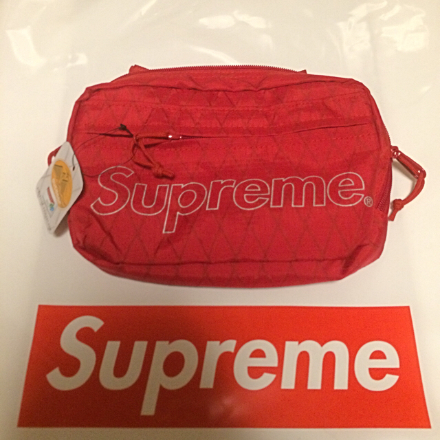 赤 Supreme shoulder bag red