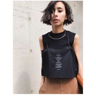 アメリヴィンテージ(Ameri VINTAGE)のAmeri vintage BIB LAYERED N.S TOP♡(カットソー(半袖/袖なし))