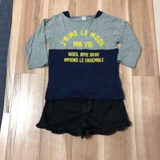 ベベノイユ(BEBE Noeil)のたくしっくすたー様Noeil aime  BeBe 七分袖シャツ、キュロット(Tシャツ/カットソー)