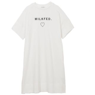 ミルクフェド(MILKFED.)のMILKFED. 半袖ワンピ(ひざ丈ワンピース)