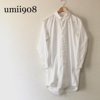 フォーティファイブアール(45R)の45rpm umii908 シャツワンピース 白(ひざ丈ワンピース)