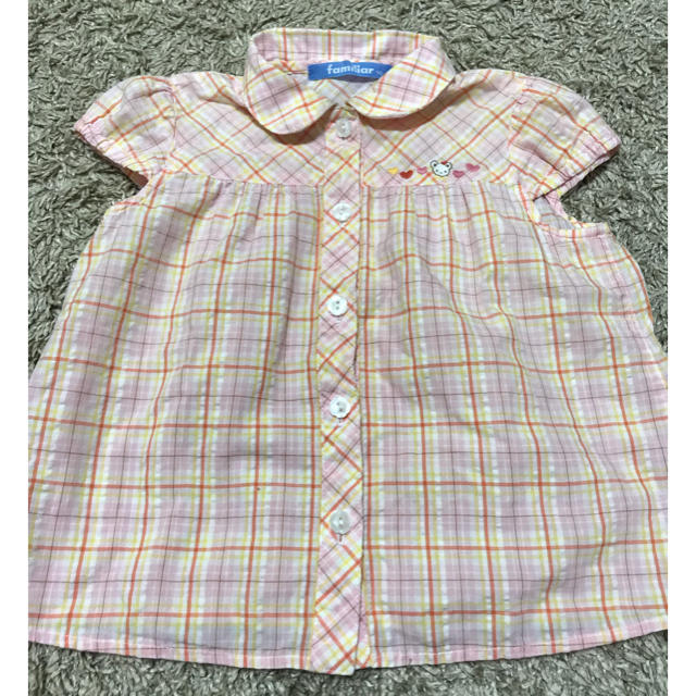 familiar(ファミリア)のファミリア 切り替えブラウス キッズ/ベビー/マタニティのキッズ服女の子用(90cm~)(ブラウス)の商品写真