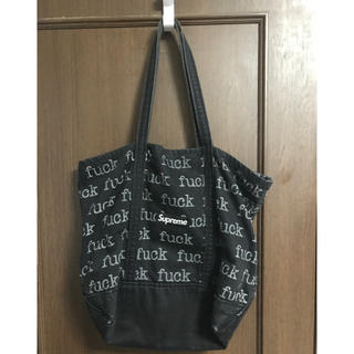 シュプリーム(Supreme)のsupreme 13ss fuck Denim tote bag(トートバッグ)
