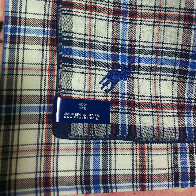 POLO RALPH LAUREN(ポロラルフローレン)のPOLO RALPH LAURENラルフローレン メンズハンカチ日本製❇️値下げ メンズのファッション小物(ハンカチ/ポケットチーフ)の商品写真