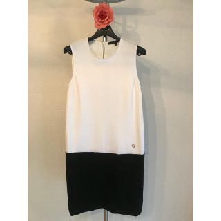 グッチ(Gucci)の【美品】GUCCI シンプルモノトーンワンピース XS(ミニワンピース)