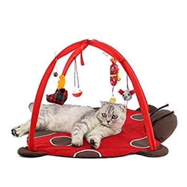 かわいい 鈴 ボールなどおもちゃ付き猫テントの通販 By 39 S Shop ラクマ
