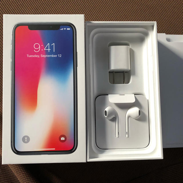 iPhone X Space Gray 256 GB SIMフリー - スマートフォン本体