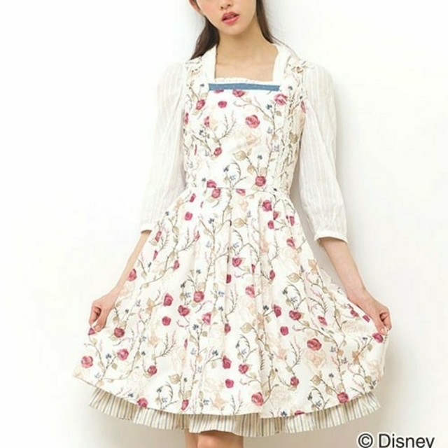 シーハニ Rose pattern ワンピース 実写版 美女と野獣 🌹✨ 【人気商品