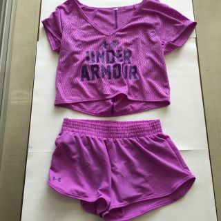 アンダーアーマー(UNDER ARMOUR)の73新品レディースアンダーアーマーTシャツ＆ショートパンツ送料込800円(タンクトップ)